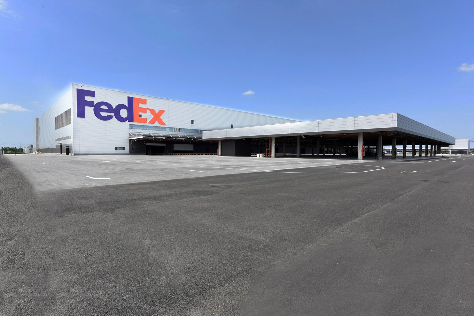 A FedEx facility in Shanghai