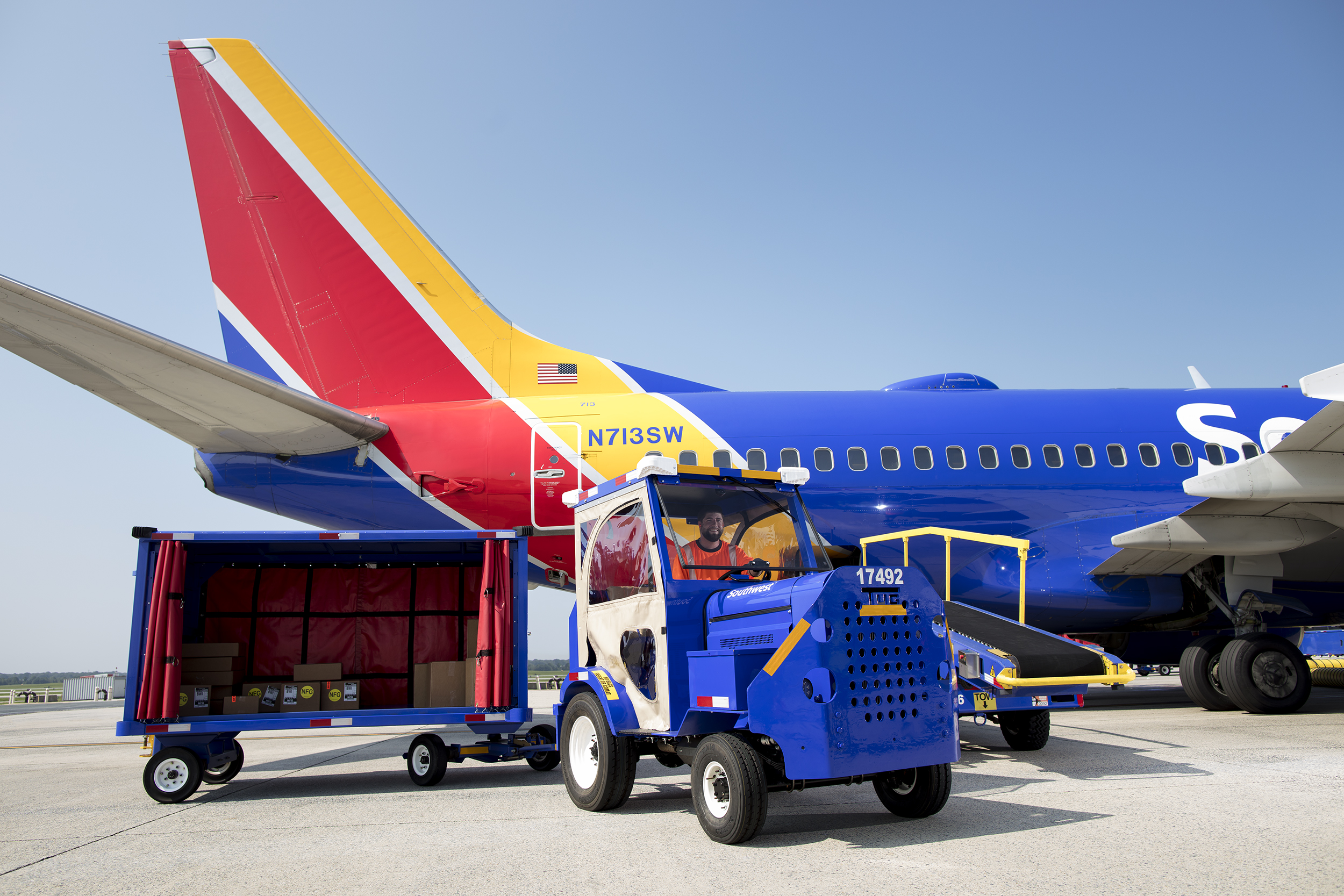 Southwest Airlines cargo Baltimore. // Stephen M. Keller, 2018