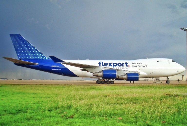 A Flexport livery on a 747-400F. (Photo/Flexport)