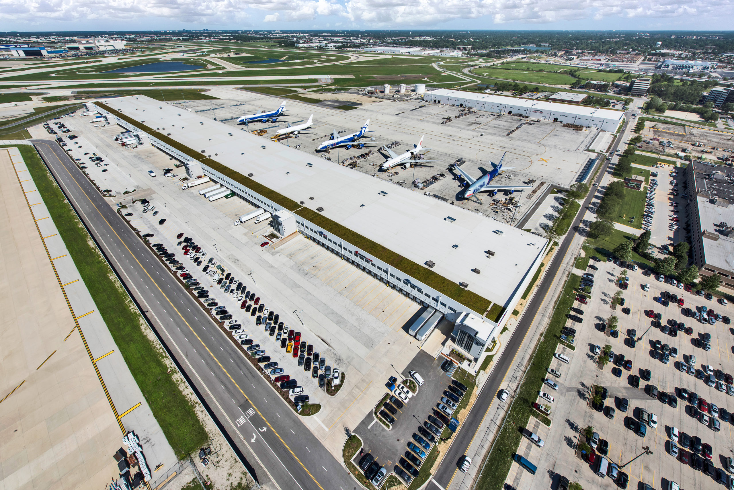 Chicago O'Hare Airport's (ORD) Northeast cargo facility, developed by Aeroterm. Photo/Aeroterm