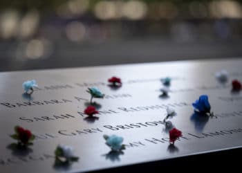 New York, NY (September 11, 2021) Homeland Security Secretary Alejandro Mayorkas participates in a 9/11 20th Anniversary Remembrance Ceremony at Ground Zero.