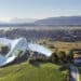 Germany, Bavaria, Foothills of the Alps, Toelzer Land, Aerial view of Sachsenkam. Photo / Wingcopter