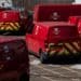 Royal Mail vans parked over labor shortages this summer. (Photo/Bloomberg)