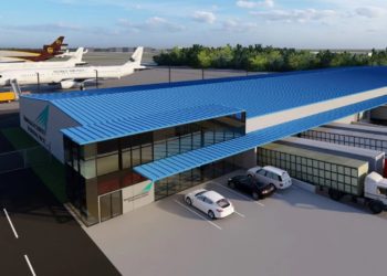 A rendering of BHM's planned air cargo facility