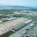 Aerial view of cargo ops at Incheon Airport
