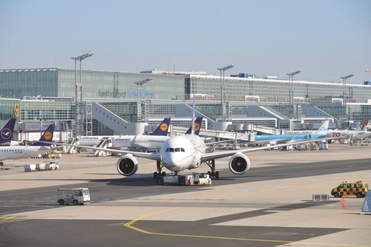 The apron of Frankfurt Airport's Terminal 2