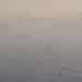 A hazy skyline