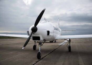 Dronamics' Black Swan drone on a runway