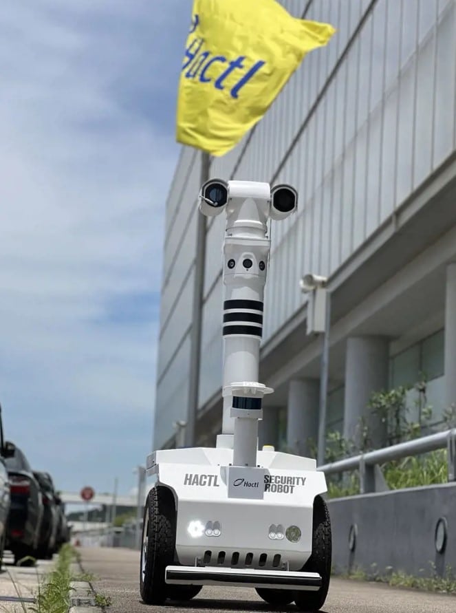 A robot to be used by Hactl for security at HKG
