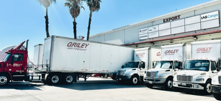 Griley Air Freight trucks at LAX