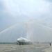 A water cannon salute for One Air