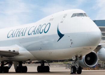 A Cathay Cargo plane