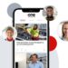 A phone shows Swissport's oneApp, and headshots of Swissport employees surround the phone